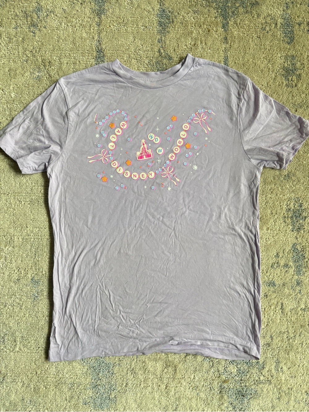 Disney Friendship Bracelet Graphic Women’s T‑Shirt in Light Lavender